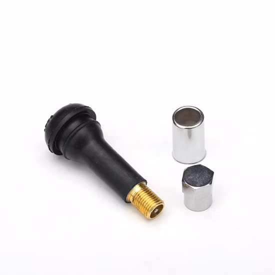  튜브리스 타이어용 밸브.  크롬 도금 밸브